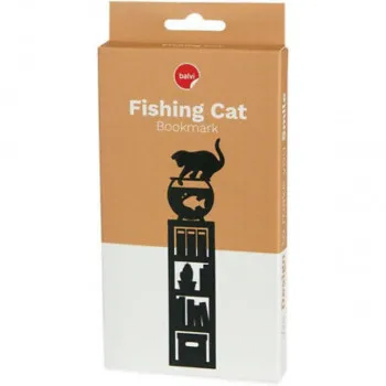 OBILJEĹ˝IVAÄŚ STRANICA, Fishing Cat,black,plastic 