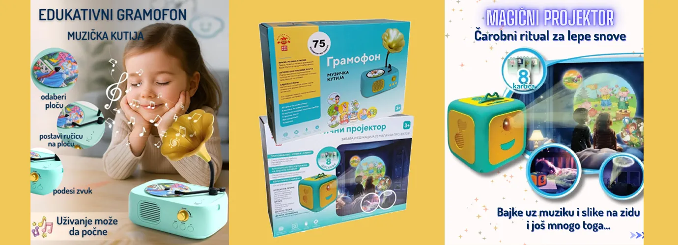 Edukativni gramofon i projektor