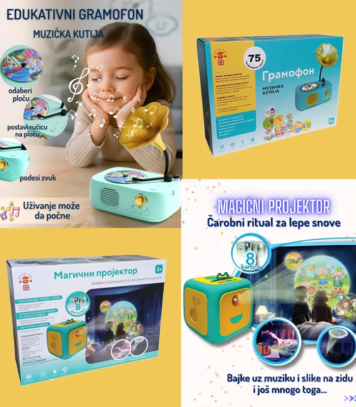 Edukativni gramofon i projektor
