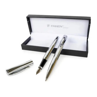 PISAĆI SET DELTA HEM.OL.+NALIV PERO SILVER 