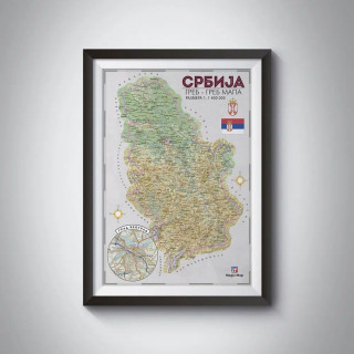 GREB GREB MAPA SRBIJE 