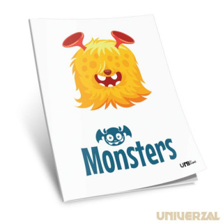 SVESKA  A5 52L UNIV.MONSTERS KARO 