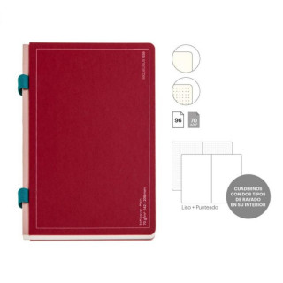 SVESKA A5 DOUBLE PLAIN DOT.RED MR08316 