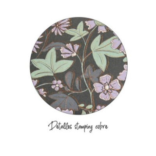 SVESKA A5 PLAIN FLOWERS GOLDEN JAZMIN MR8305 