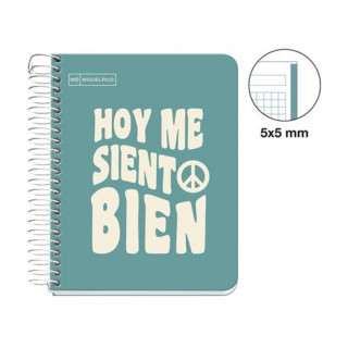 SVESKA A6 100 SQU 90G MESSAGES TURQUOISE 