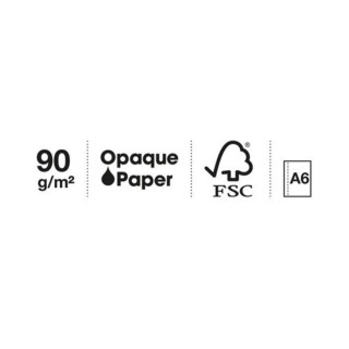 SVESKA A6 100 SQU 90G MESSAGES NAVY 