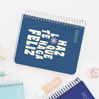 SVESKA A6 100 SQU 90G MESSAGES NAVY 