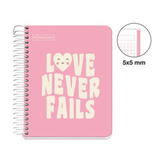 SVESKA A6 100 SQU 90G MESSAGES PINK 