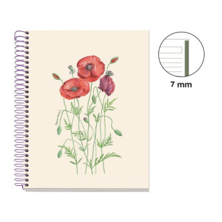 SVESKA A5 80 HOR 90 ENTREDOS PAPAVER RHOEDA 