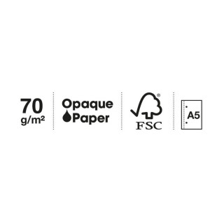 SVESKA A5 200 PLAIN GRAFITO 