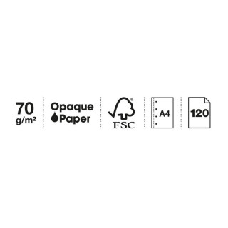 SVESKA A4 120 SQU 70g SPRING DAWN 