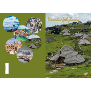SVESKA A4 52L WONDERFUL PALCES KARO 