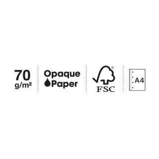 SVESKA A4 200 PLAIN GRAFITO 