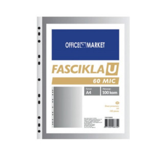 FASCIKLA U 60mic OFFICE MARKET 100/1 
