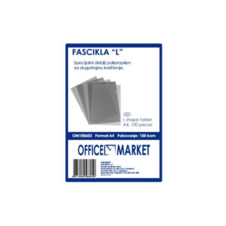 FASCIKLA U 100mic OFFICE MARKET 100/1 