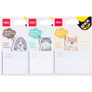 STIKER BLOK  - 3 DIMENZIJE 75x84mm, 25 LISTA EA55902 