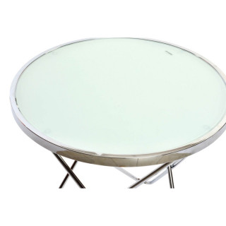 AUXILIARY TABLE INOX GLASS 55X57 GLAZED 
