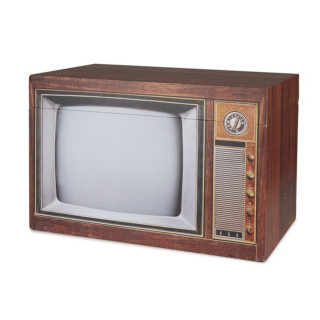 Kutija za odlaganje, Vintage, TV, with lid 