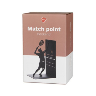 Držač za knjige, Match Point, crni, metal 