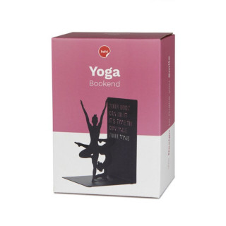 Držač za knjige, Yoga, crni, metal 