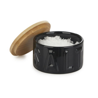 Posuda za so,  crna, ceramic 