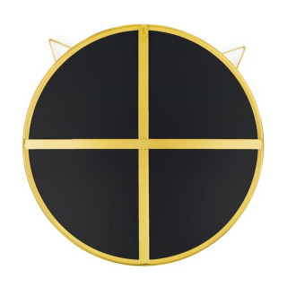 Zidno ogledalo, Cat, round, golden, metal 