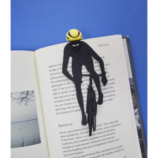 Obilježivač stranica, Cyclist, crni/žuti, plastic 