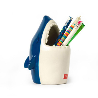 DRŽAČ ZA OLOVKE KERAMIČKI - DESK FRIENDS - SHARK PHS0002 