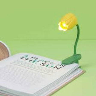 LAMPA ZA CITANJE,Tulip,yellow,plastic 