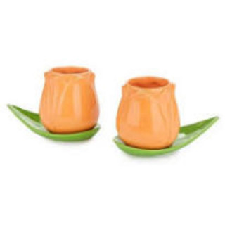 ŠOLJE ZA KAFU SET ,Tulip,orange,x2,ceramic 