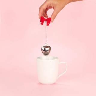 INFUZER ZA CAJ,Coquette,red,stainless/silicone 