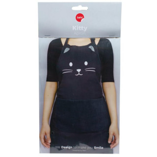 KUHINJSKA PREGACA,Kitty,black,80 cm,polyester 