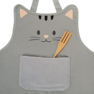 KUHINJSKA PREGACA,Kitty,gray,children,50 cm 
