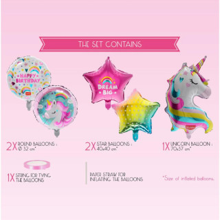 BALONI PARTY 5/1 LET'S PARTY UNICORN 