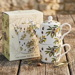 ČAJNIK SA ŠOLJAM OLIVE GROVE LP96903 