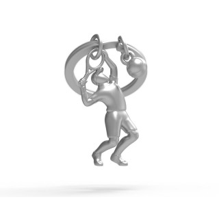 PRIVJESAK ZA KLJUČEVE-METAL- Sport  -Tennis Player 