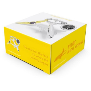 PRIVJESAK ZA KLJUČEVE-METAL- Travel  – Pilot - Airplane, Badge 