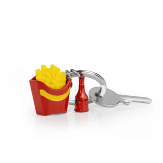 PRIVJESAK ZA KLJUČEVE-METAL- Foodie  -French Fries with Ketchup Bottle 