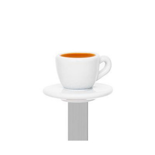 OBILJEŽIVAČ STRANICA 3D METALNI - Coffee 