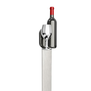 OBILJEŽIVAČ STRANICA 3D METALNI - Wine Bottle 