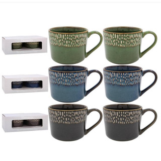 ŠOLJE SET 2U1 REACTIVE GLAZE LP74762 