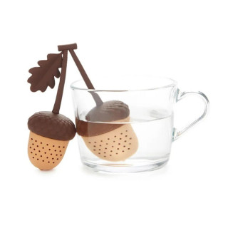 INFUZER ZA ČAJ ACORN BROWN DOUBLE SILIKON 