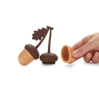 INFUZER ZA ČAJ ACORN BROWN DOUBLE SILIKON 