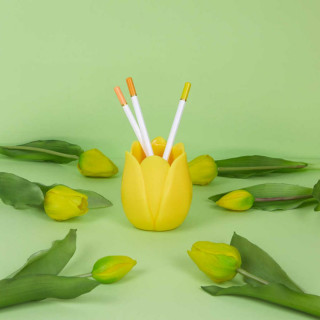 DRŽAČ ZA OLOVKE TULIP YELLOW 