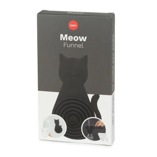 LIJEVAK MEOW BLACK MAGNET SILIKON 