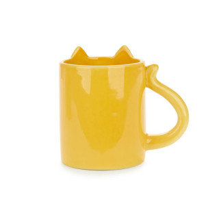 ŠOLJA COOL CAT YELLOW 350 ML KERAMIKA 