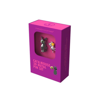MODNI PIN – SET OD 2 PINA – MAČKA I MIŠ U POTJERI 