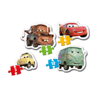PUZZLE MOJE PRVE 3+6+9+12 CARS 