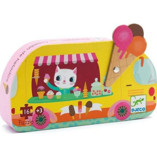 PUZZLE - Ice cream truck 16 pcs DJ07264 