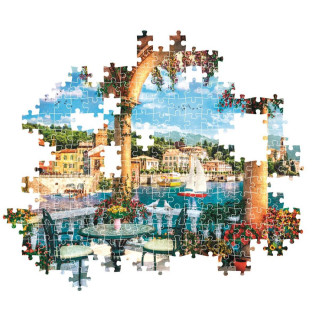 PUZZLE 1000 HQC BALCONY VIEW OF LAKE COMO COMPACT 